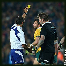 Richie McCaw Yellow Card New Zealand Australia Bledisloe Cup The Rugby Championship 2014